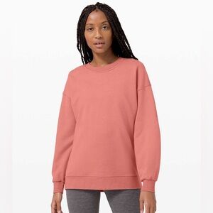 Lululemon Perfectly Oversized Crew Brier Rose Pink Sweatshirt Womens Size 6